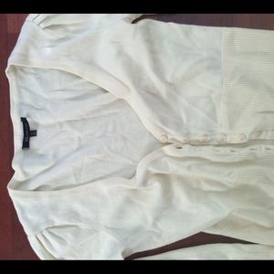 Anne klein pale yellow cardigan